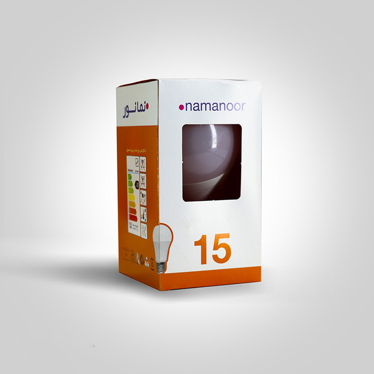 لامپ 15 وات نمانور مدل LED پایه E27 بسته 5 عددی