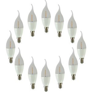 لامپ ال ای دی 7 وات نمانور مدل اشکی پایه E14 بسته 12 عددی