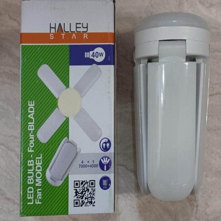 لامپ ال ای دی 40 وات هالی استار مدل FAN BULB FOUR BLADE 4 in 1 پایه E27