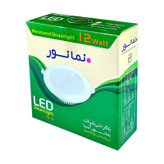 پنل ال ای دی 12 وات نمانور مدل ستاره طرح سیلندری