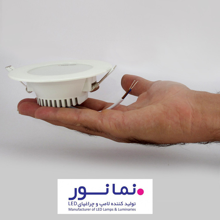 پنل ال ای دی 7 وات نمانور سایز 8 مدل سیلندری