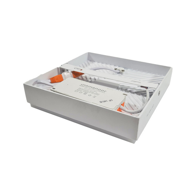 پنل ال ای دی 15وات روکار نمانور طرح مربع کد pa20