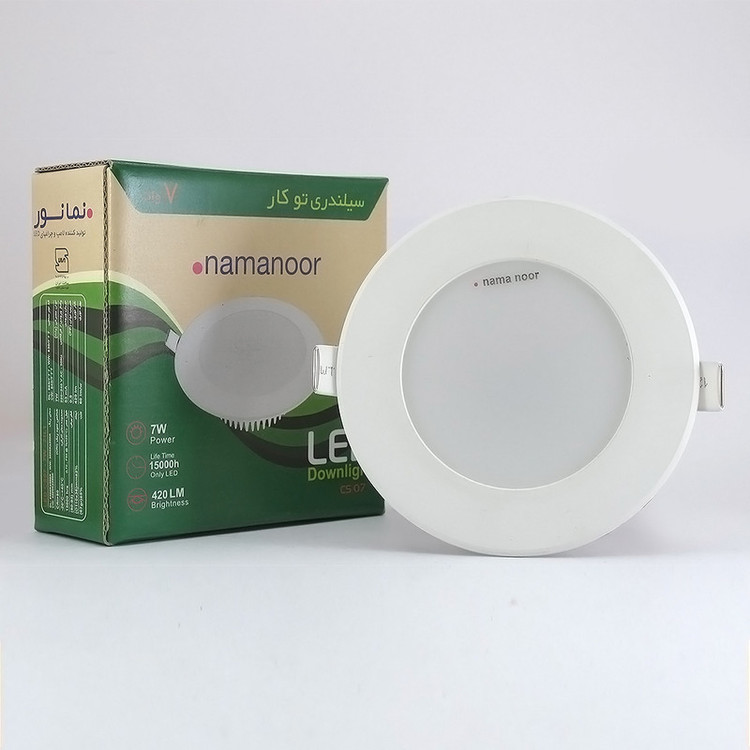 پنل ال ای دی 7 وات نمانور مدل سیلندری سایز 8