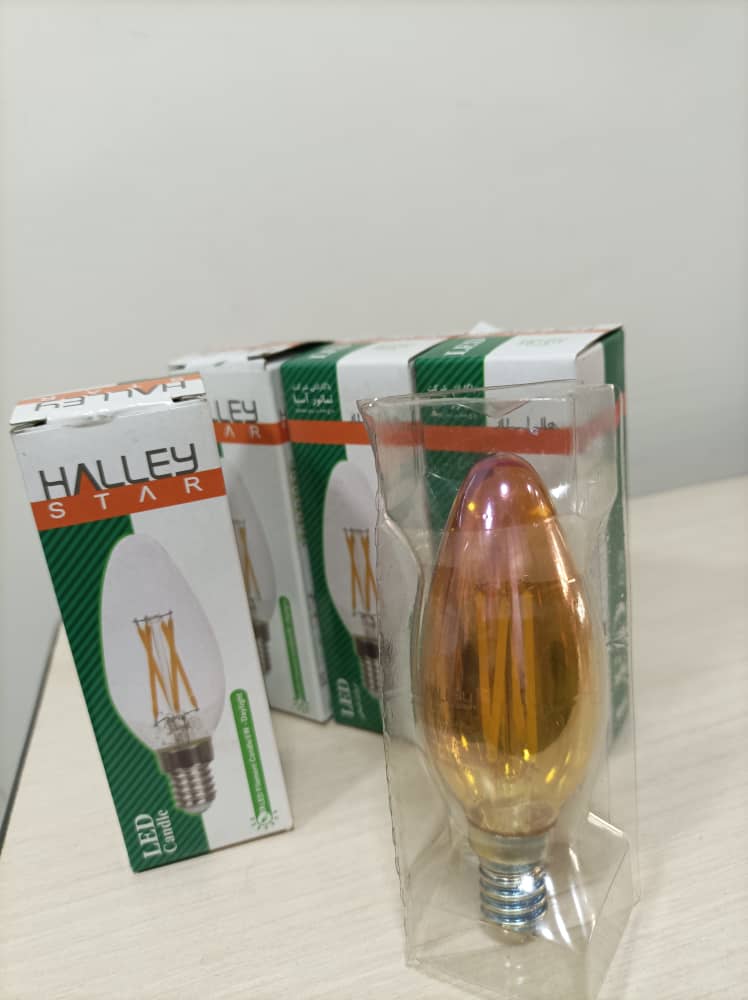 لامپ شمعی کندل فیلامنت مهتابی شامپاینی 6وات