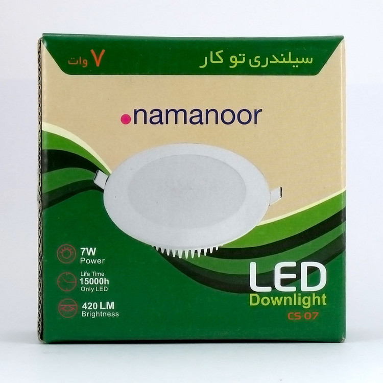 پنل ال ای دی مدل سیلندری نورا نمانور (7وات، 10وات، 12وات، 17وات، 20وات، 26 وات)